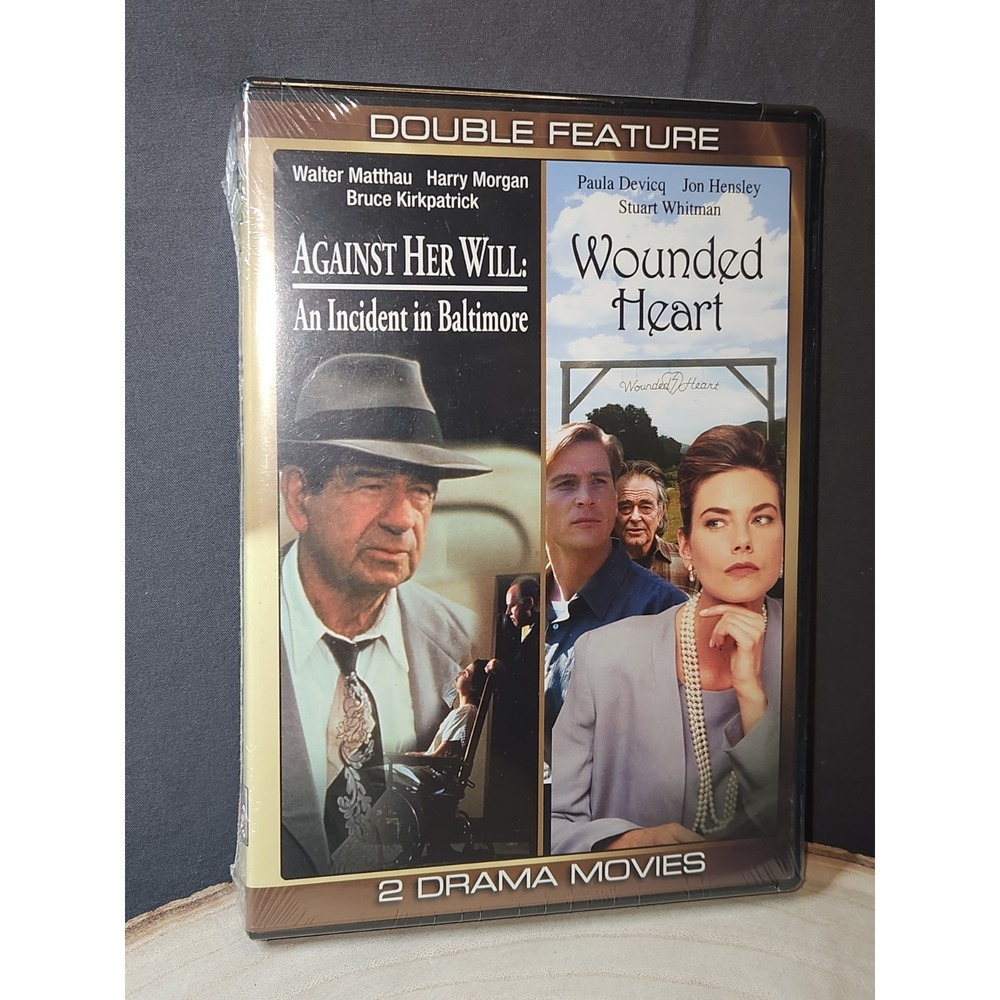 Against Her Will; An Incident in Baltimore /‎  Wounded Heart (DVD, 2 FILMS) NEW